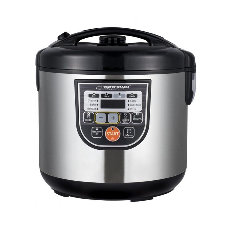 Multicooker 11 functii, panou smart digital, 860W, temporizator, cuva 5l, inox - imagine 11
